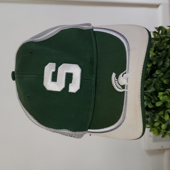 Michigan State baseball hat, Spartans, green white gray, adjustable. OS - Picture 1 of 8